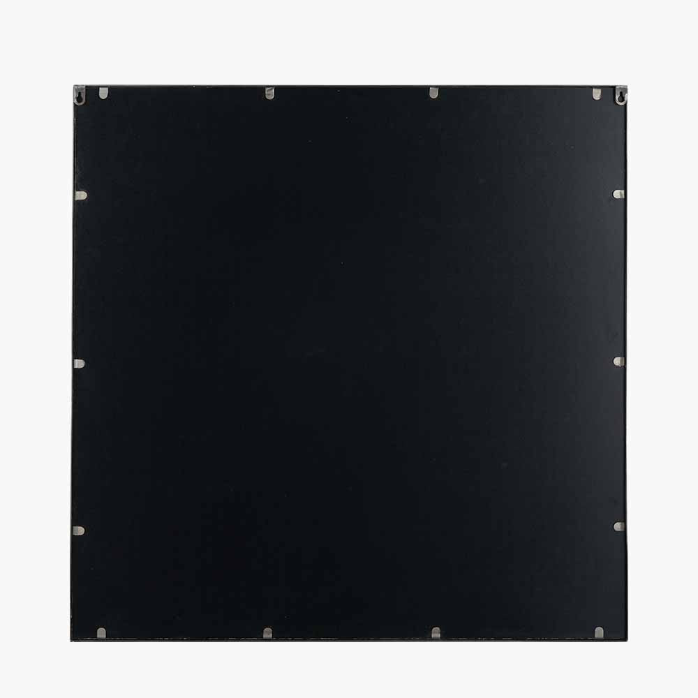 Antique Bronze Metal Square Wall Mirror